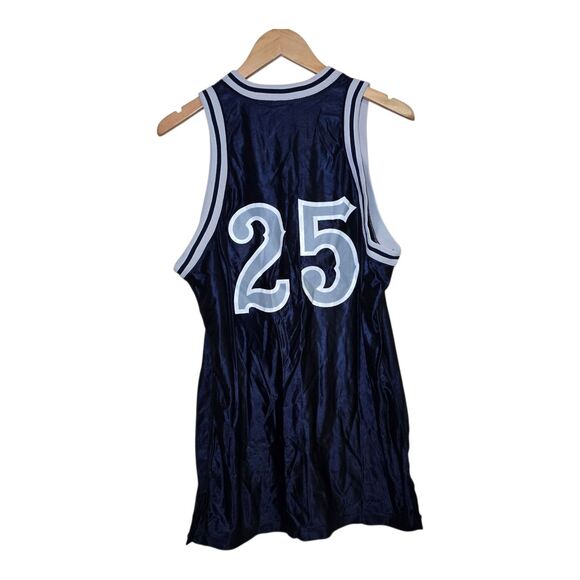 Vintage Powers Men’s Size 46 Enid Outlaws #25 Basketball Jersey Navy Blue TBL - Picture 2 of 15